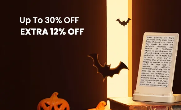 Halloween Early Bird Sale - Up To 30% + Extra 12% Off On Paper-Like Pocket eReader