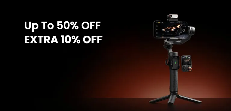 Exclusive Coupon - Up To 50% + Extra 10% Off On Camera Gimbals
