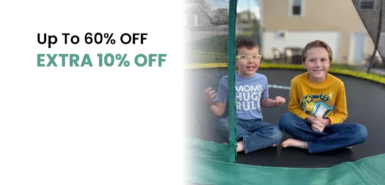 Exclusive Coupon - Up To 60% + Extra 10% Discount On Trampolines + Free Shipping