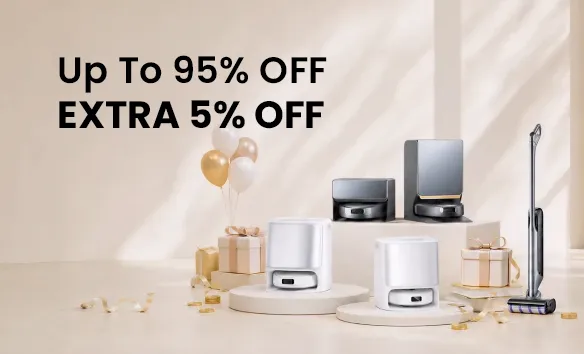 All User Offer - Up To 95% + Extra 5% Off On Robot Vacuums & Mops