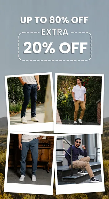 Across Site - Up To 80% + Extra 20% Off On Men's Clothing