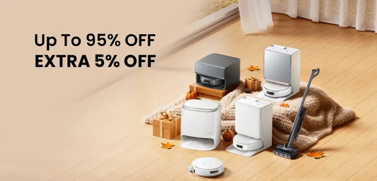 Exclusive Coupon - Up To 95% + Extra 5% Off On Robot Vacuums & Mops